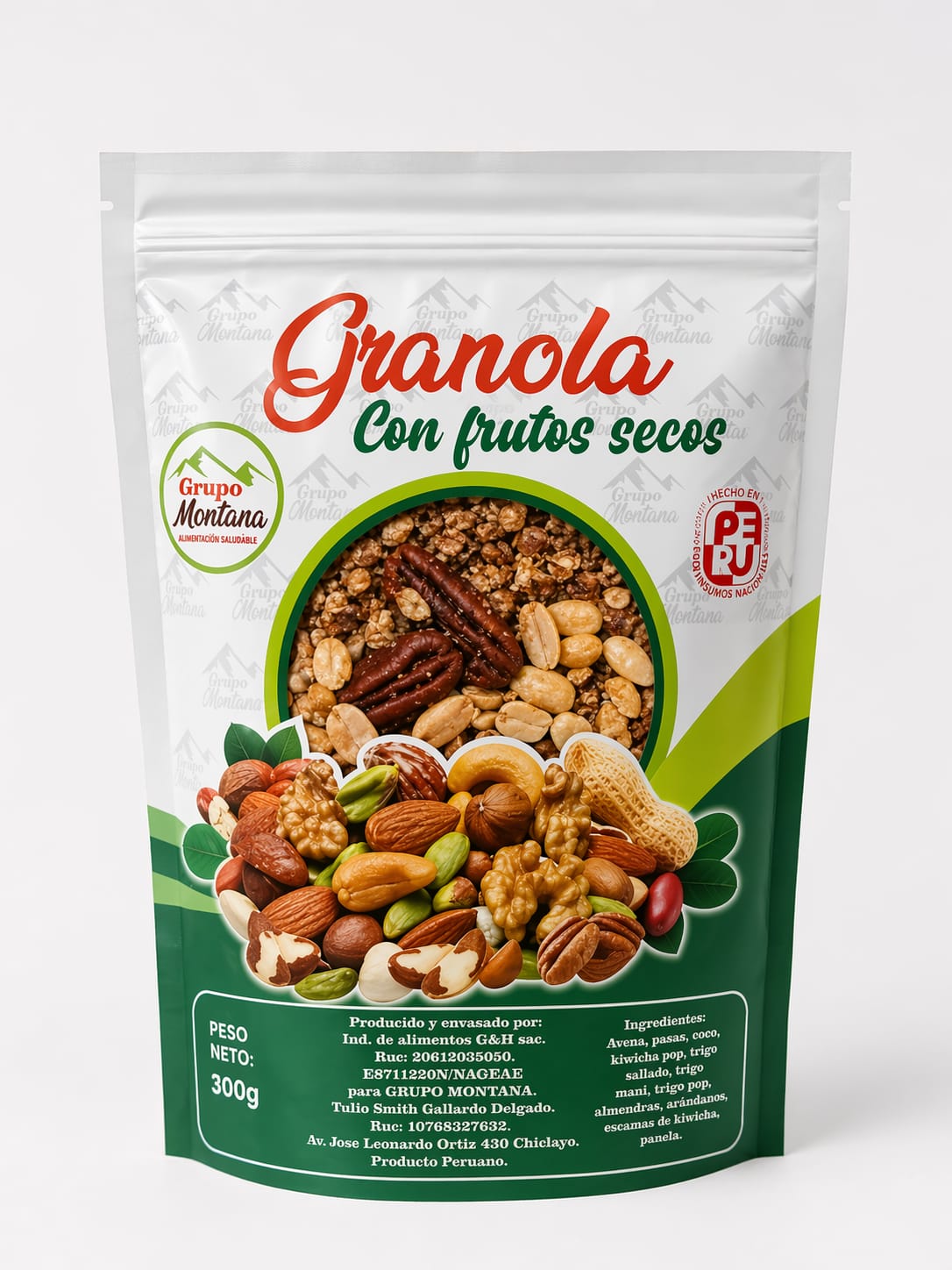 Granola con frutos secos