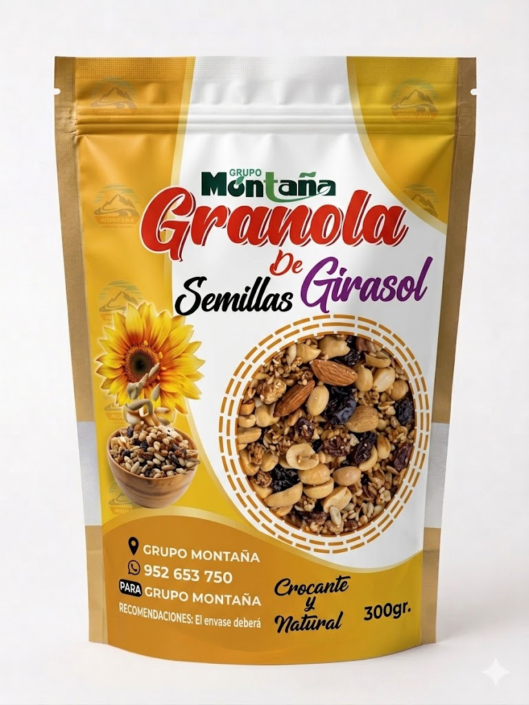 Granola con semillas de girasol