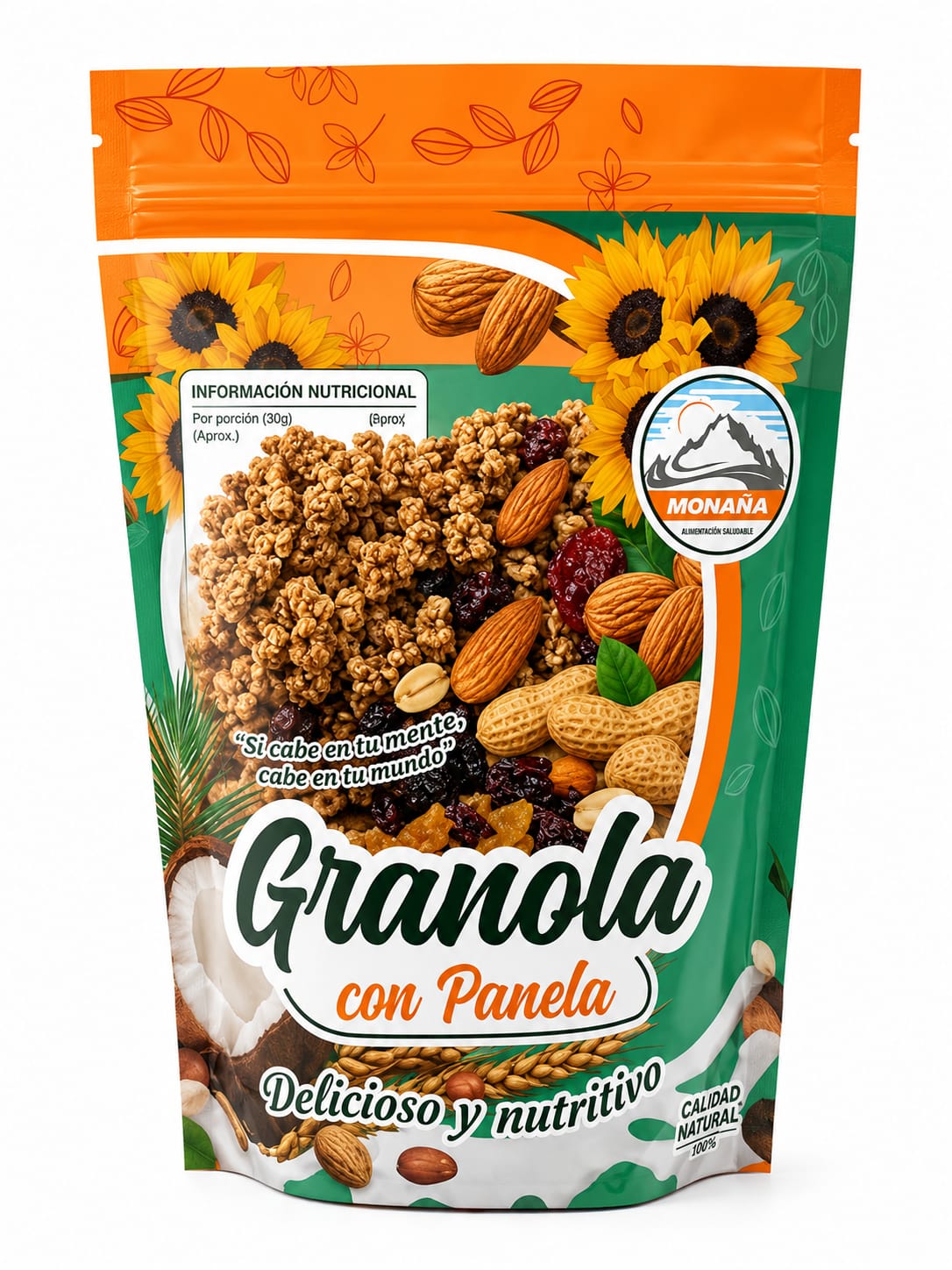 Granola con panela